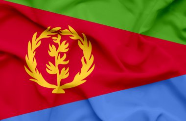 Eritre dalgalanan bayrak