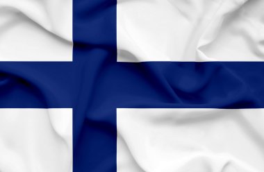 Finlandiya dalgalanan bayrak