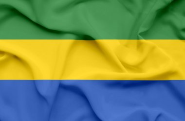 Gabon dalgalanan bayrak