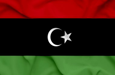 Libya dalgalanan bayrak