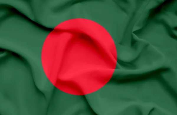 Bangladesh schwenkt Flagge — Stockfoto