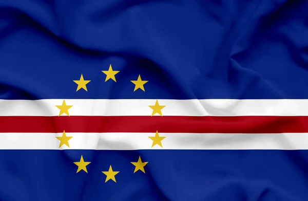 Cabo Verde acenando bandeira — Fotografia de Stock