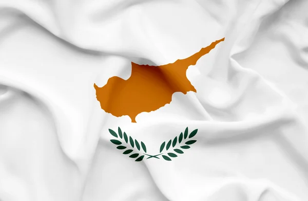 Cyprus wuivende vlag — Stockfoto