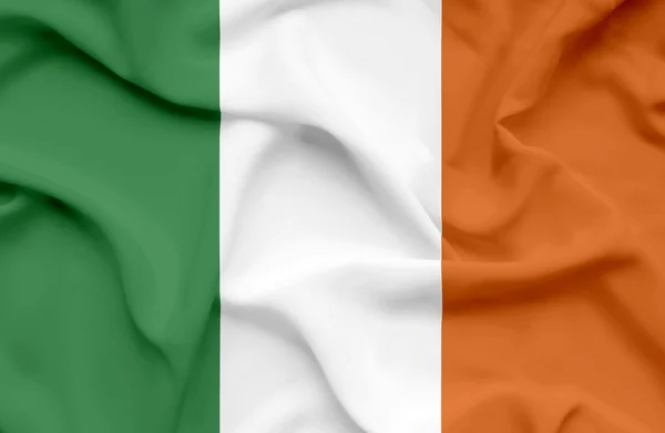 Розмахував прапором Ірландії — стокове фото