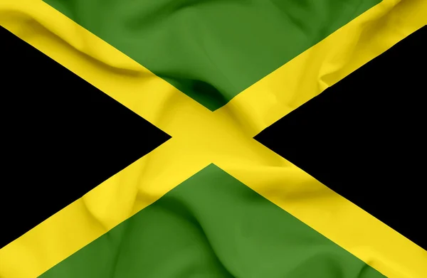 Jamaica waving flag — Stock Photo, Image