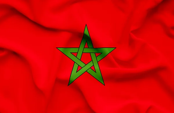 Marocco acenando bandeira — Fotografia de Stock