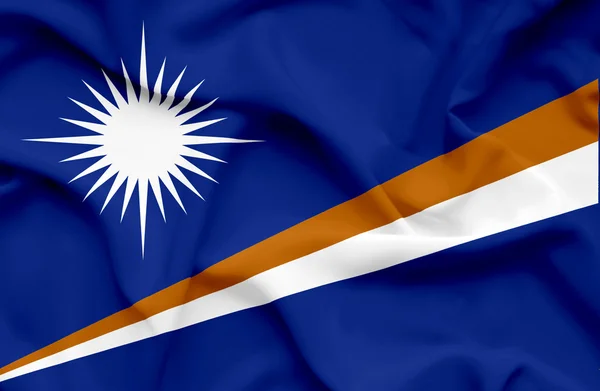 马绍尔岛挥动国旗 — 图库照片
