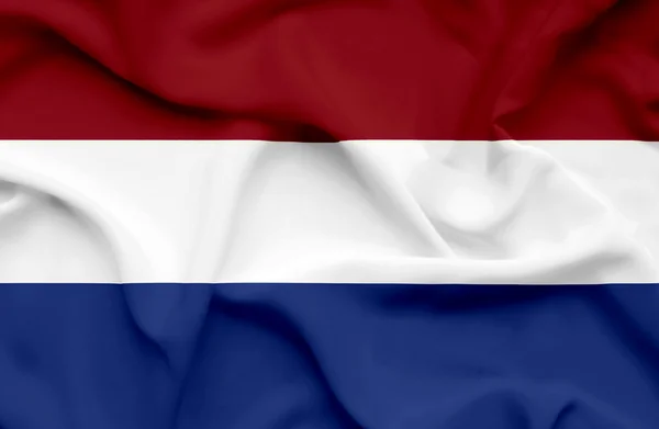 Niederlande schwenken Flagge — Stockfoto