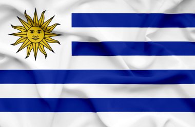 Uruguay dalgalanan bayrak