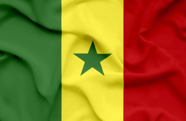 Senegal dalgalanan bayrak