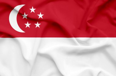 Singapur dalgalanan bayrak
