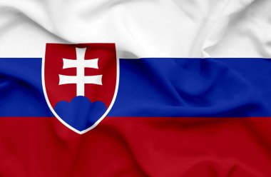 Slovakya dalgalanan bayrak