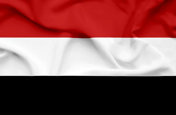 Yemen waving flag — Stock Photo, Image