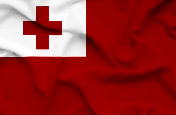 Machać flaga Tonga — Zdjęcie stockowe