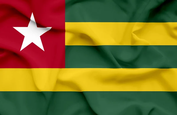 Togo waving flag — Stock Photo, Image