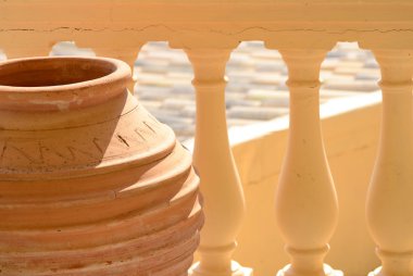 geleneksel Yunan vazo