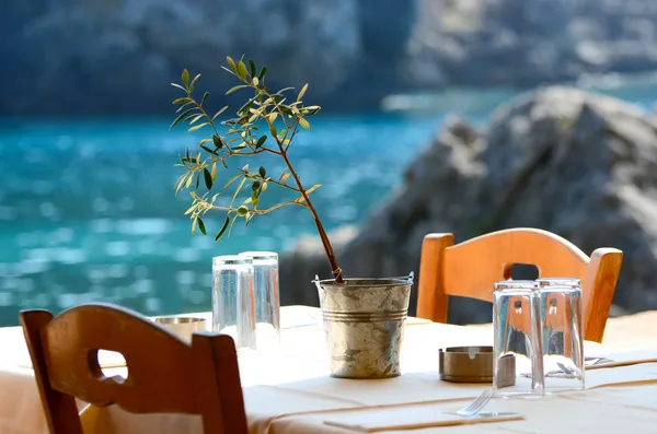 Griekse taverne concept — Stockfoto
