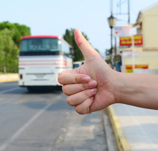 Concepto de autoestop — Foto de Stock