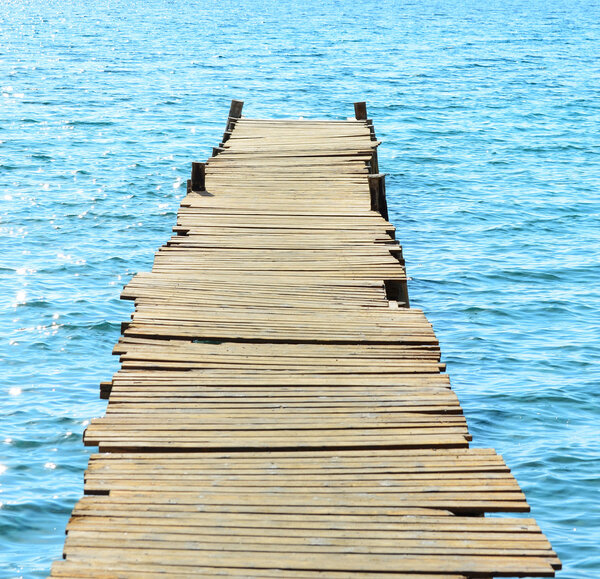 Wooden pier