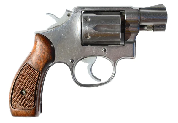 Pistola pequena isolada em branco — Fotografia de Stock