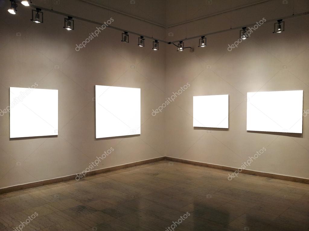 Gallery walls with blank frames