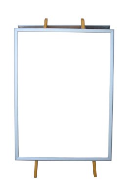 boş menü tahtası üzerinde beyaz izole