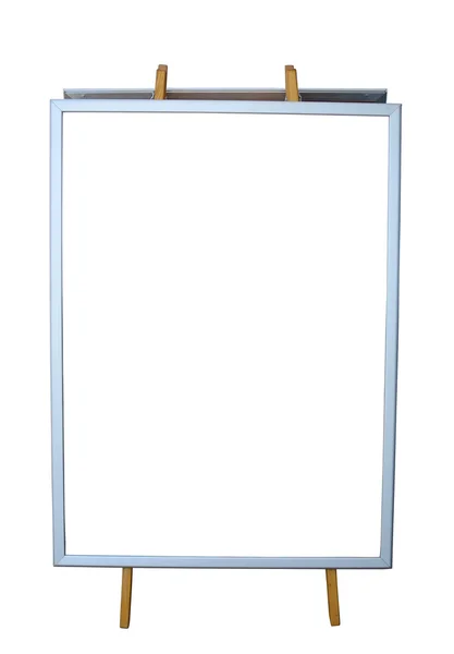 Empty menu board isolated on white — Stock Photo, Image