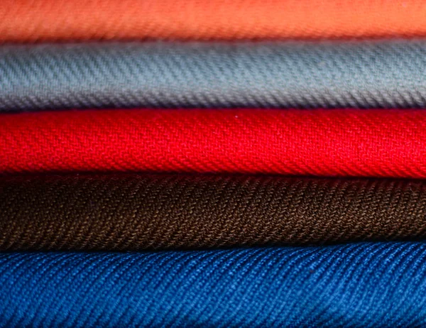 Colorful textiles macro shot — Stock Photo, Image