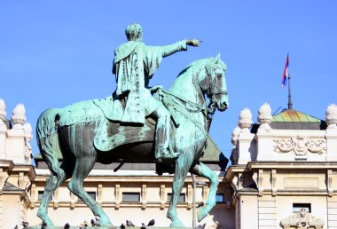 anıt duke mihailo Obrenoviç Belgrad Sırbistan