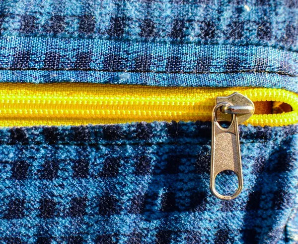 Zipper closeup — Stock Photo, Image