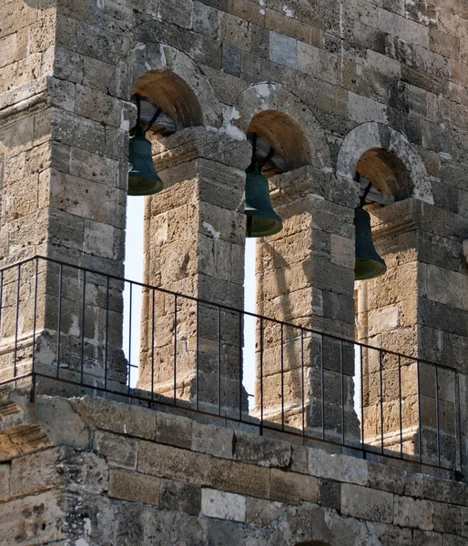 Cloches de l'église traditionnelle de Bochali région de Zakyntho — Photo