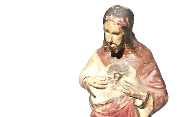 Статуя Христа Ісуса, ізольовані на білому — стокове фото