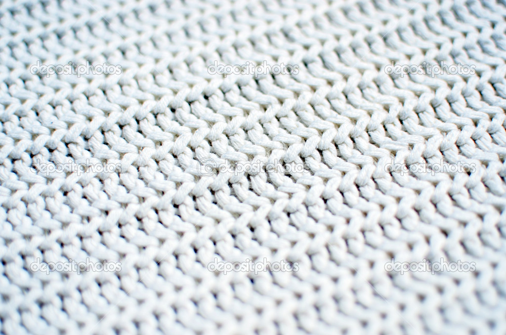 White knit backround macro shot