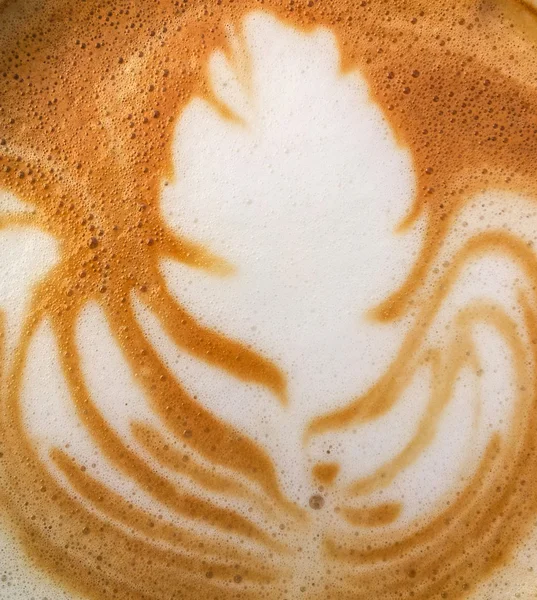 Coffee foam macro shot — Stock Photo, Image