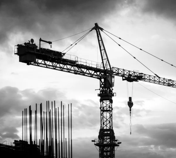 Crane silhouette — Stock Photo, Image