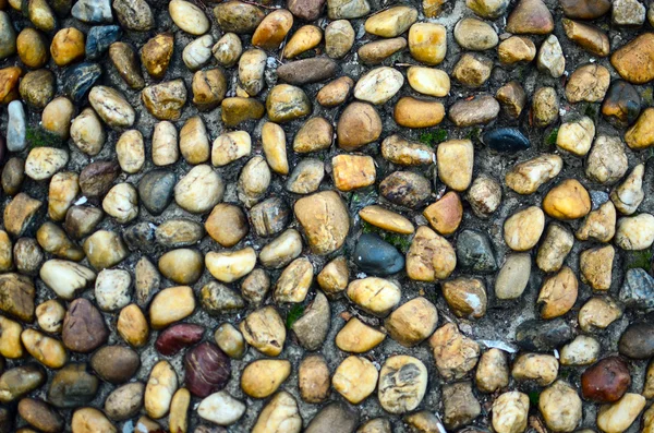 Pebble stone wall background — Stock Photo, Image