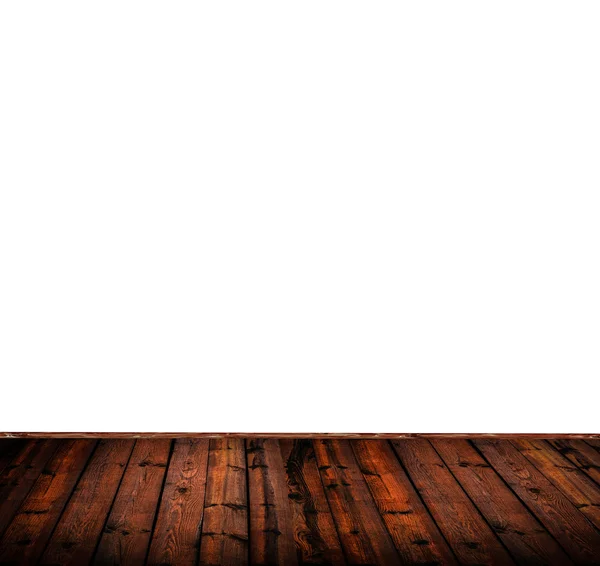 Piso de madeira e espaço vazio — Fotografia de Stock