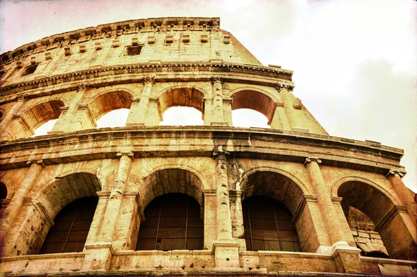 Старовинні листівки Колізею в Римі — стокове фото