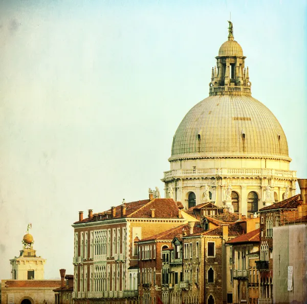 Vista sobre Basilica Santa Maria della Salute Venecia - Italia — Foto de Stock