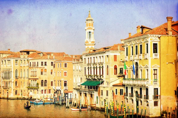 Vintage image von canal grande venice italien — Stockfoto
