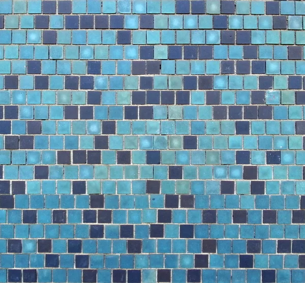 Blauwe keramische tegels achtergrond — Stockfoto