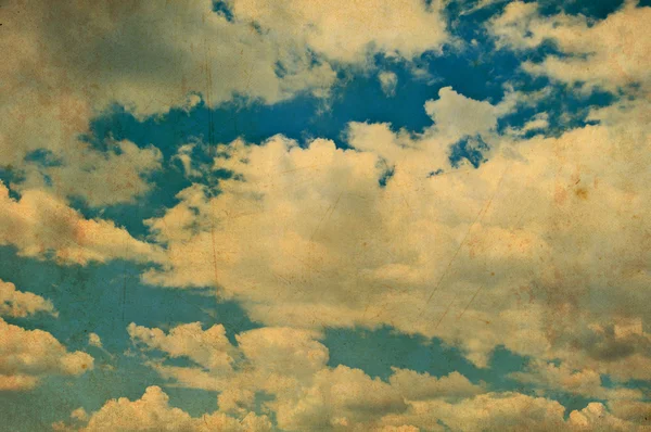Retro blue sky pozadí — Stock fotografie