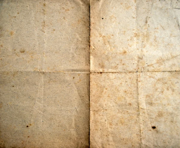 Eski katlanmış kağıt sayfa arka planı — Stok fotoğraf
