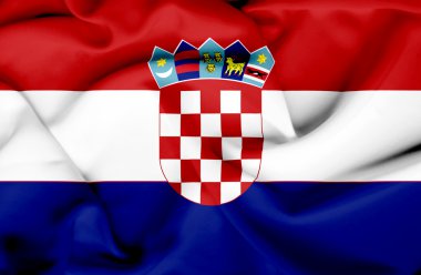 Hırvatistan dalgalanan bayrak