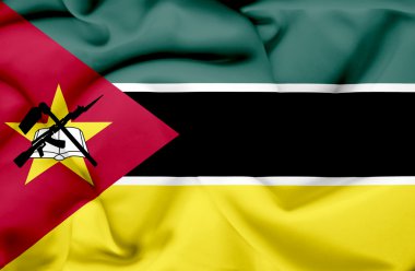 Mozambik dalgalanan bayrak