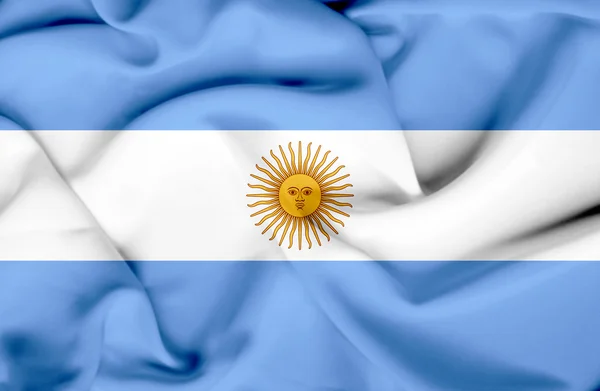 Argentina ondeando bandera — Foto de Stock