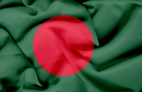 Bangladesz macha flagą — Zdjęcie stockowe