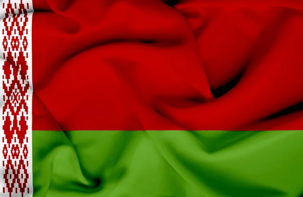 Bielorussia sventola bandiera — Foto Stock