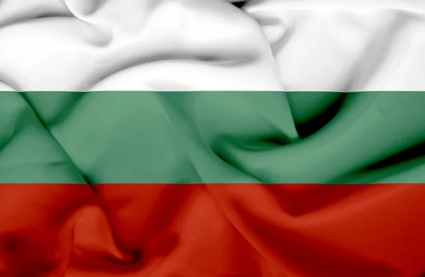 Bułgaria macha flagą — Zdjęcie stockowe