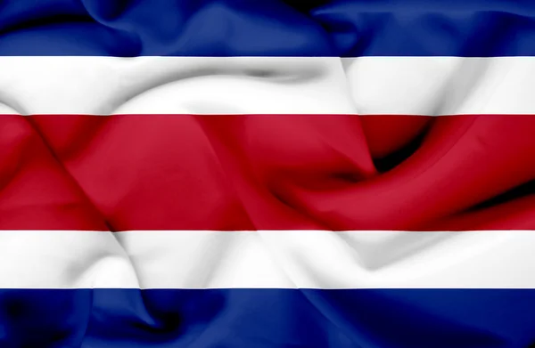 Costa Rica schwenkt Flagge — Stockfoto